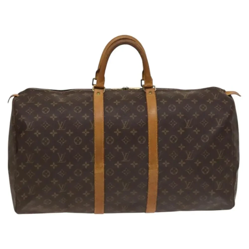 LOUIS VUITTON Monogram Keepall 55 Boston Bag M41424